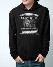 Load image into Gallery viewer, Shes Stubborn Messy And A Brat At Times Black Gift For Husband Hoodie