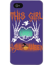 Load image into Gallery viewer, This Girl Loves Halloween Gift For Girls Phone case