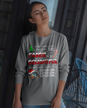 Load image into Gallery viewer, Weather Outside Frightful Sewing Let Us Sew Unisex Long Sleeve