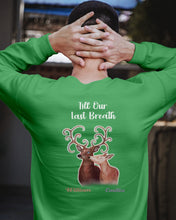Load image into Gallery viewer, Custom Name Deers Gift For Boyfriend Till Our Last Breath Sweatshirt