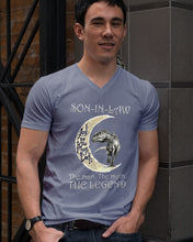 Load image into Gallery viewer, I Love You To The Moon And Back Gift For Son-In-Law Guys V-Neck