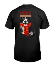 Load image into Gallery viewer, Santa Border Collie In Stock Gift For Dog Lovers Guys Tee