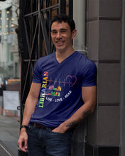 Load image into Gallery viewer, Librarian Live Love Read Special Custom Design Guys V-Neck