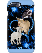 Load image into Gallery viewer, Lovely Phone Case Twinkling Blue Heart Gift For Goat Lovers Phone case