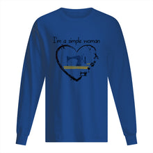 Load image into Gallery viewer, Sewing I'm A Simple Woman Gift For Women Unisex Long Sleeve