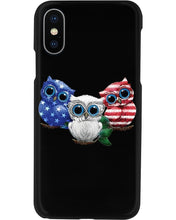 Load image into Gallery viewer, Lovely Phone Case Three Owl With US Flag Gift For Owl Lovers Phone case