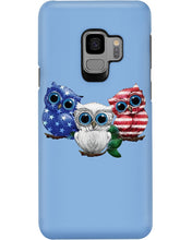 Load image into Gallery viewer, Lovely Phone Case Three Owl With US Flag Gift For Owl Lovers Phone case