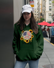 Load image into Gallery viewer, Peace Sign Sunflower Birthday Gift For Girls Hoodie