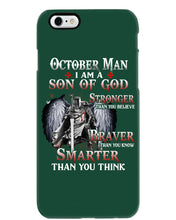 Load image into Gallery viewer, October Man Son Of God Birthday Meaningful Gift For Men Phone case