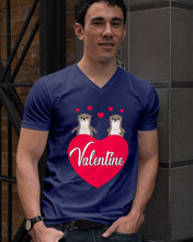 Load image into Gallery viewer, Couple Otter Valentine's Day Gift For Otter Lovers Guys V-Neck