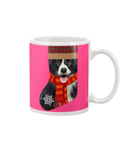 Load image into Gallery viewer, Santa Border Collie In Stock Gift For Dog Lovers Mug
