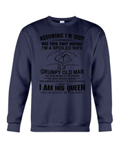 Load image into Gallery viewer, A Spoiled Wife Of An October Grumpy Old Man Birthday Meaningful Gift Sweatshirt