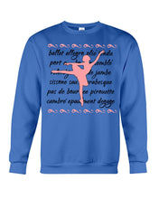 Load image into Gallery viewer, Ballet Words Pink Pattern Gift For Ballet Dancer Sweatshirt