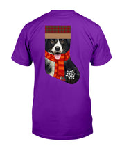 Load image into Gallery viewer, Santa Border Collie In Stock Gift For Dog Lovers Guys Tee