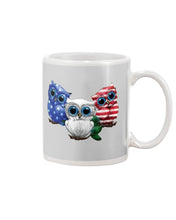Load image into Gallery viewer, Lovely Phone Case Three Owl With US Flag Gift For Owl Lovers Mug