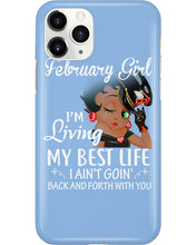 Load image into Gallery viewer, Betty Boop February Girl Living My Best Life Birthday Meaningful Gift Phone case