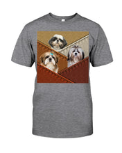 Load image into Gallery viewer, Three Cute Shih Tzu In Bag Gift For Dog Lovers Guys Tee