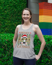 Load image into Gallery viewer, Merry Catmas Cute Funny Gifts Ladies Flowy Tank