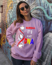 Load image into Gallery viewer, Baseball Be My DNA Gift For Sport Lovers Sweatshirt