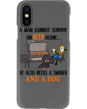 Load image into Gallery viewer, A Man Loves Beer And Dachshund Gift For Dog Lovers Phone case