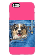 Load image into Gallery viewer, Australian Shepherd In Denim Pocket Gift For Dog Lovers Phone case
