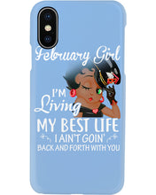Load image into Gallery viewer, Betty Boop February Girl Living My Best Life Birthday Meaningful Gift Phone case