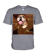 Load image into Gallery viewer, Bulldog In Cool Tote Bag Gift For Dog Lovers Guys V-Neck