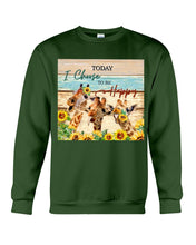 Load image into Gallery viewer, Giraffe Today I Choose To Be Happy Gift For Women Sweatshirt