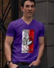 Load image into Gallery viewer, Baseball Peaceful Love Gift For Baseball Lovers Guys V-Neck