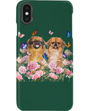Load image into Gallery viewer, Pekingese With Peonies Gift For Dog Lovers Phone case