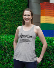 Load image into Gallery viewer, Librarian Keeper Of Books Guardian Of Knowledge Custom Gift For Librarian Ladies Flowy Tank