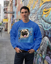 Load image into Gallery viewer, baby Pug In Denim Pocket Gift For Dog Lovers Sweatshirt