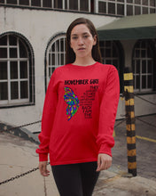 Load image into Gallery viewer, Birthday Gift For November Girl They Whispered To Her You Cannot Withstand The Storm Unisex Long Sleeve