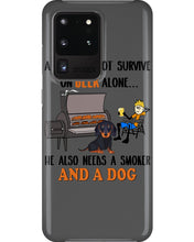 Load image into Gallery viewer, A Man Loves Beer And Dachshund Gift For Dog Lovers Phone case