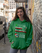 Load image into Gallery viewer, Weather Outside Frightful Sewing Let Us Sew Hoodie