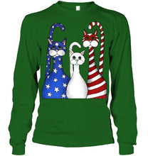 Load image into Gallery viewer, Cat Happy America Independence's Day Special Custom Design Unisex Long Sleeve