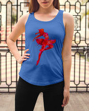 Load image into Gallery viewer, Colorful Red Pink Ballet Girl Gift For Ballet Dancer Ladies Flowy Tank