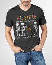 Load image into Gallery viewer, Autism It's A Different Ability Gift For Autism People Guys V-Neck