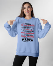 Load image into Gallery viewer, This Girl Has Fought A Thousand This Girl Was Born In March Sweatshirt