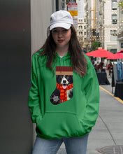 Load image into Gallery viewer, Santa Border Collie In Stock Gift For Dog Lovers Hoodie