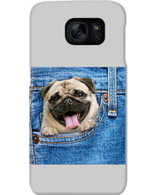 Load image into Gallery viewer, baby Pug In Denim Pocket Gift For Dog Lovers Phone case