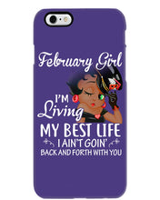 Load image into Gallery viewer, Betty Boop February Girl Living My Best Life Birthday Meaningful Gift Phone case