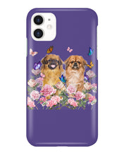 Load image into Gallery viewer, Pekingese With Peonies Gift For Dog Lovers Phone case