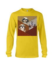 Load image into Gallery viewer, Three Cute Shih Tzu In Bag Gift For Dog Lovers Unisex Long Sleeve
