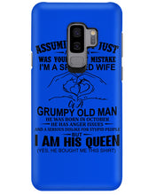 Load image into Gallery viewer, A Spoiled Wife Of An October Grumpy Old Man Birthday Meaningful Gift Phone case