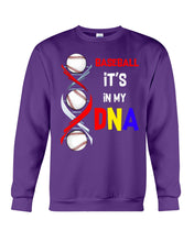 Load image into Gallery viewer, Baseball Be My DNA Gift For Sport Lovers Sweatshirt