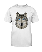 Load image into Gallery viewer, Wolf's Face Simple Unique Custom Design For Animal Lovers Guys Tee