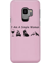 Load image into Gallery viewer, Simple Woman Loves Wine Camping Shoes And Climbing Phone case