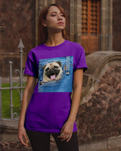 Load image into Gallery viewer, baby Pug In Denim Pocket Gift For Dog Lovers Guys Tee