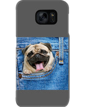 Load image into Gallery viewer, baby Pug In Denim Pocket Gift For Dog Lovers Phone case